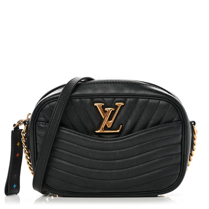 Louis Vuitton Calfskin New Wave Camera Bag Black 1 of 15