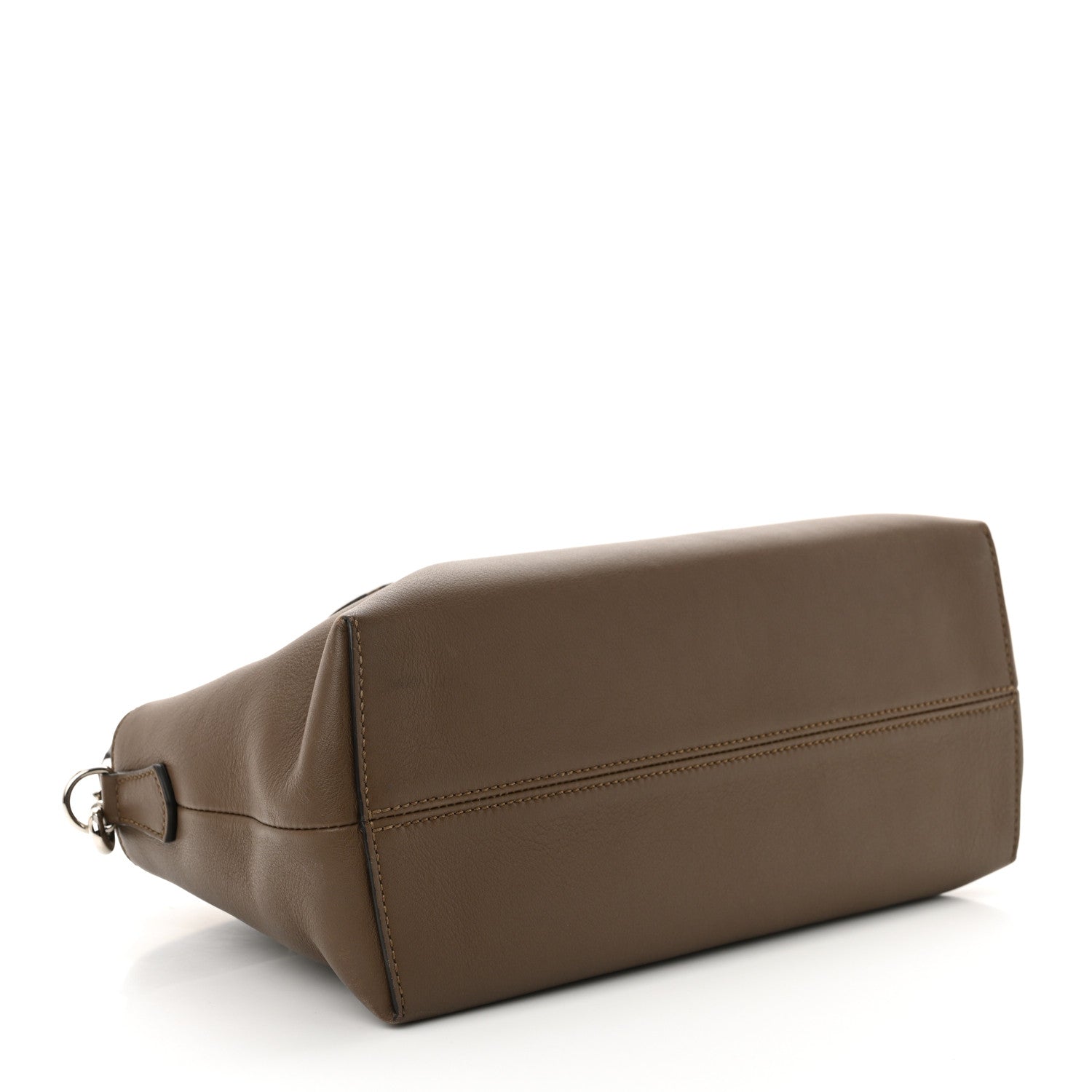 Fendi Vitello Dolce Bi-Color FF 1974 Embossed Medium By The Way Boston Bag Maya Black 4 of 11