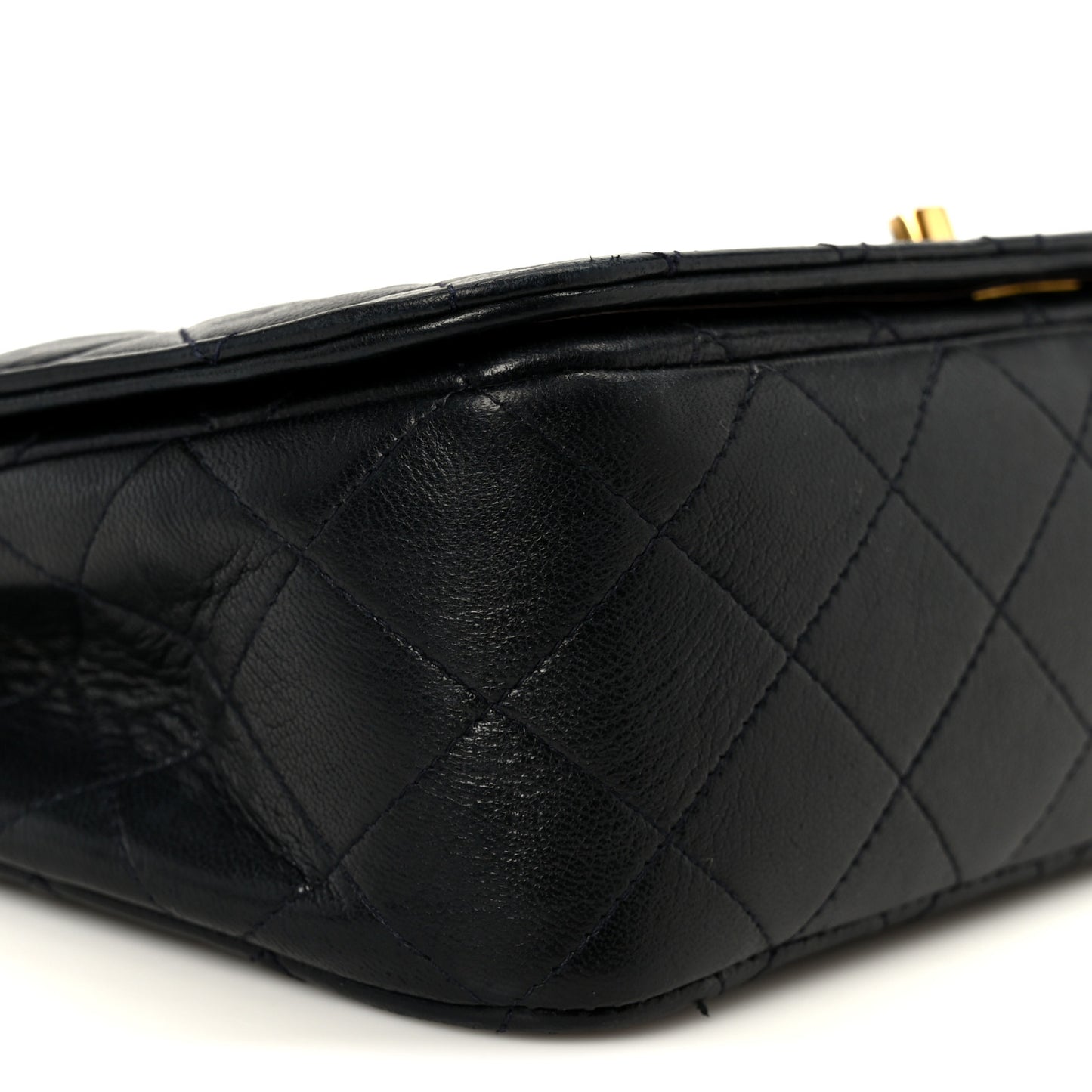 Lambskin Quilted Full Flap Black