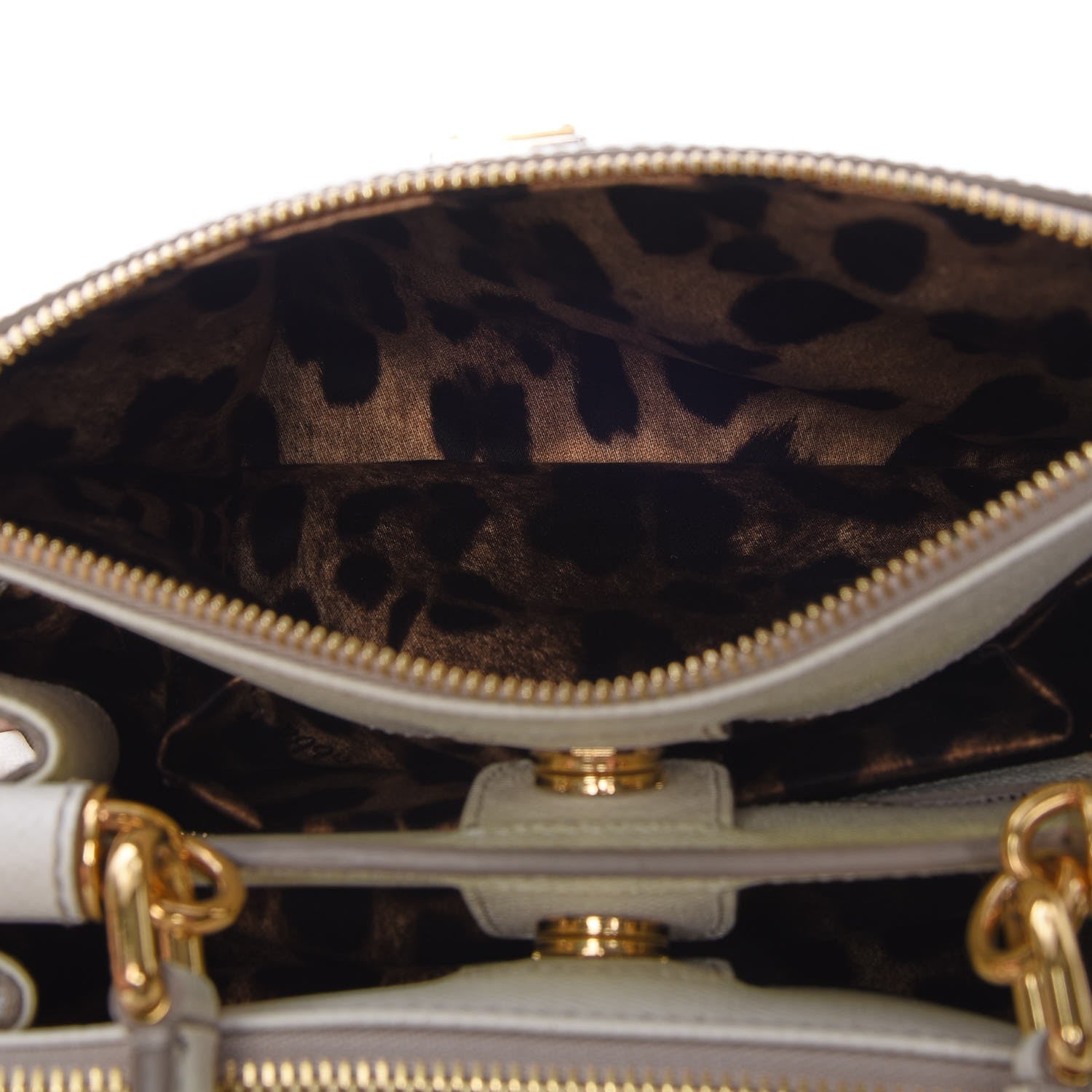 Dolce & Gabbana Dauphine Miss Sicily Double Zip Satchel White 8 of 14