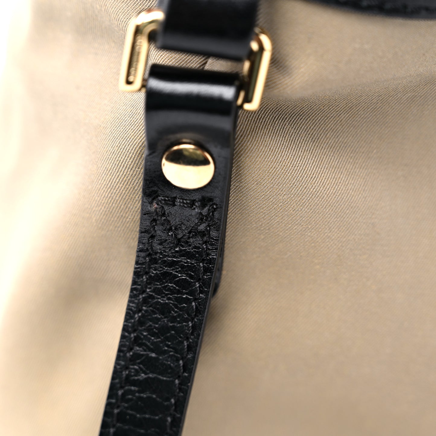 Canvas Calfskin Canterbury Tote Beige