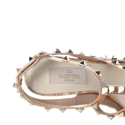 Valentino Garavani Nappa Native Couture 1975 Rockstud Ankle Strap 100mm Pumps 37 Mandarin Sorbet 7 of 8