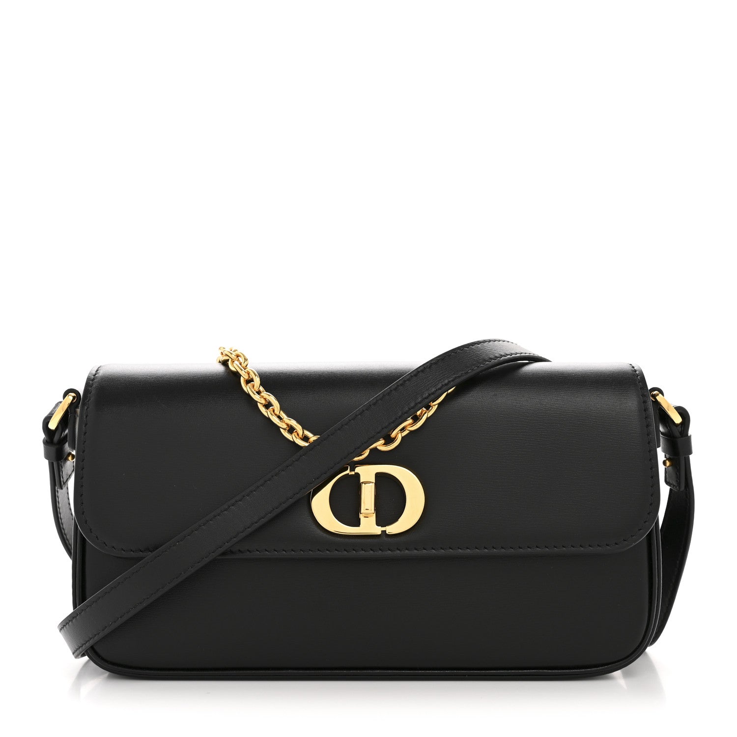 Christian Dior Box Calfskin 30 Montaigne Avenue East West Mini Bag Black 1 of 13