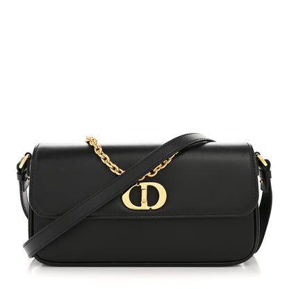 Christian Dior Box Calfskin 30 Montaigne Avenue East West Mini Bag Black 1 of 13