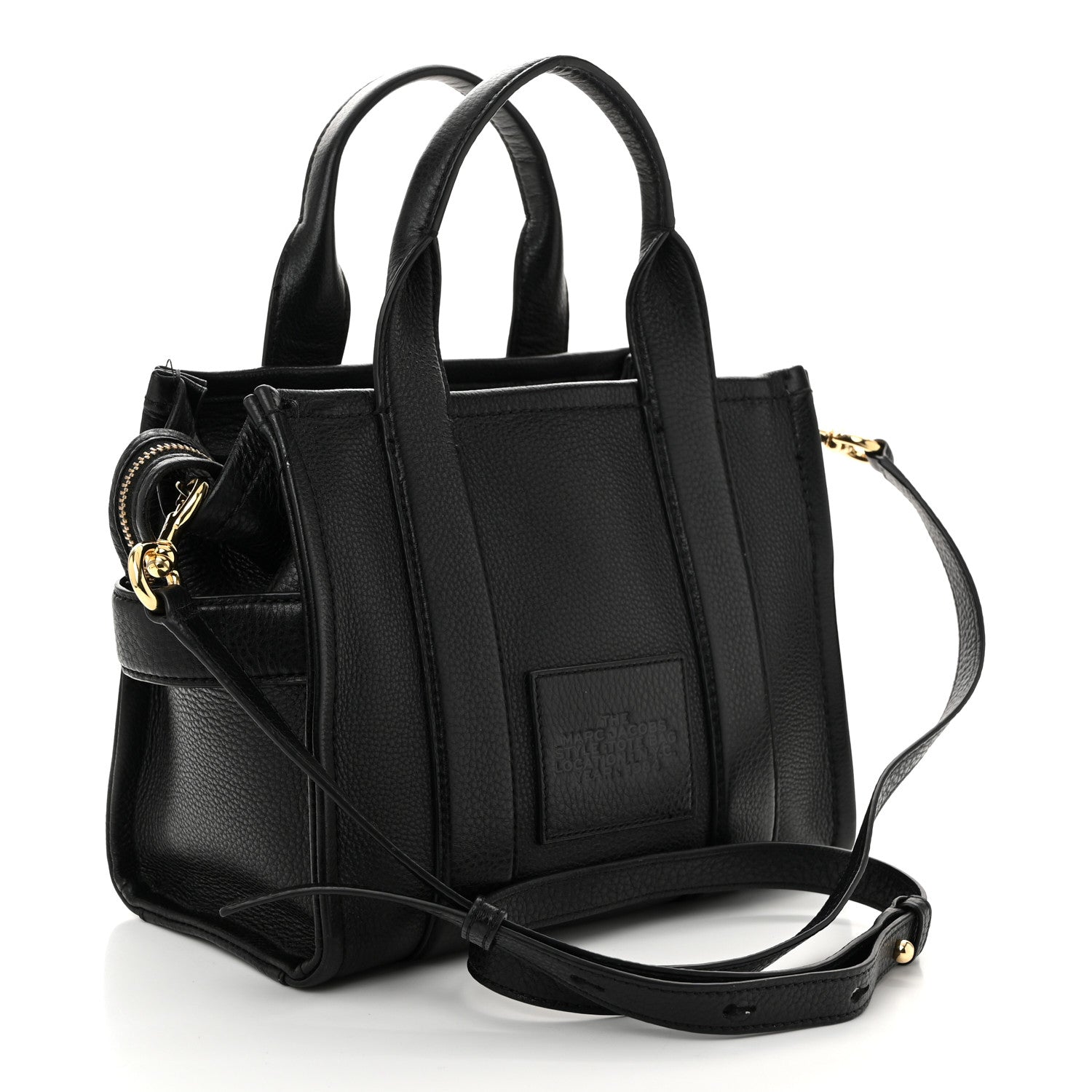 Marc Jacobs Grained Calfskin Small The Tote Bag Black 3 of 14