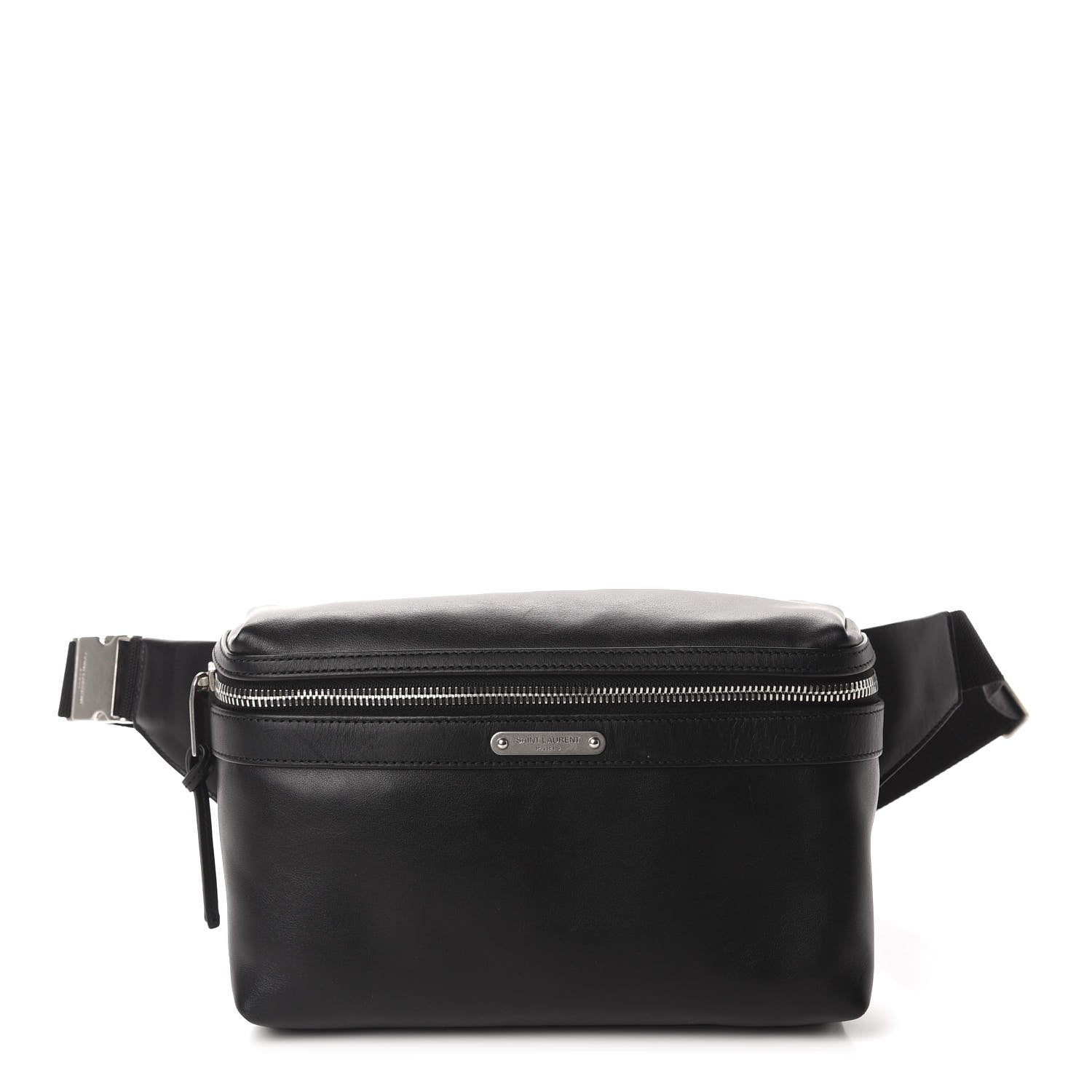 Saint Laurent Calfskin City Belt Bag Black 1 of 10