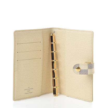 Louis Vuitton Damier Azur Small Ring Agenda Cover 6 of 9