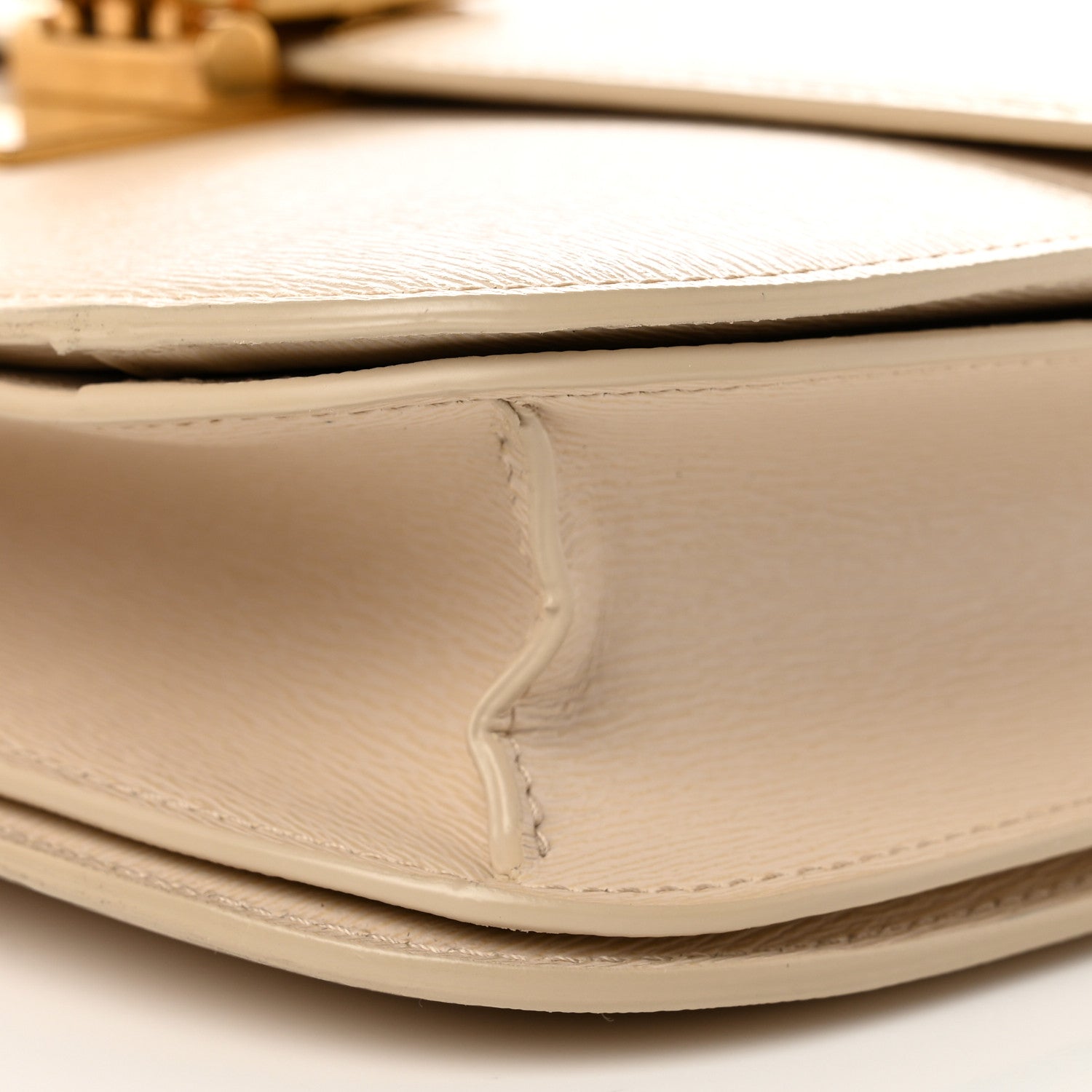Celine Liege Calfskin Medium Classic Box Flap Bag Cream 9 of 11