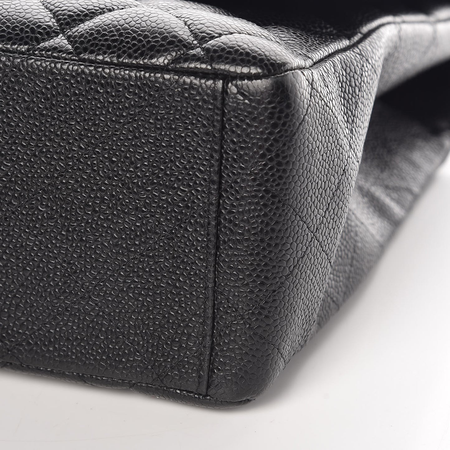 Caviar Quilted Maxi Single Flap Black