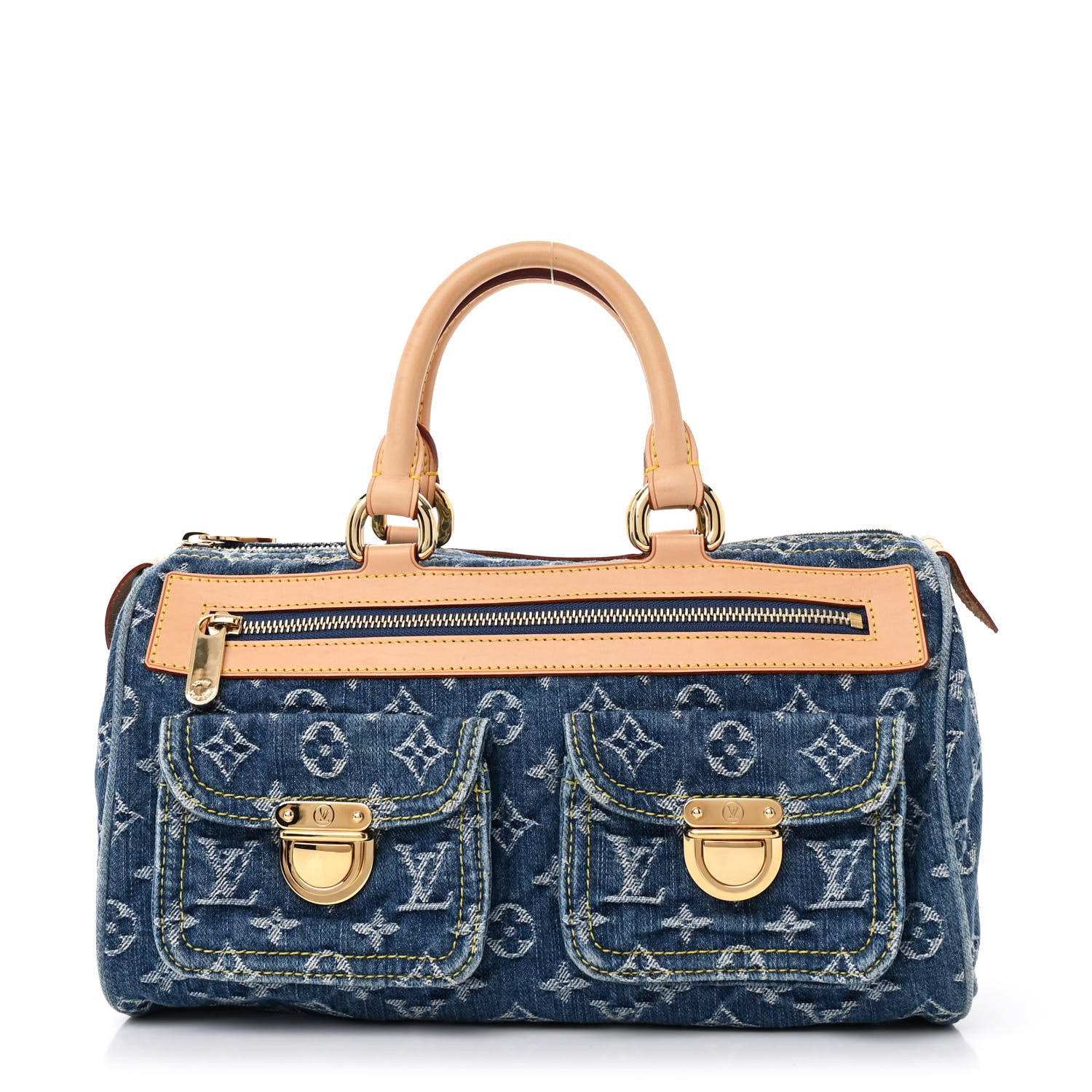 Louis Vuitton Monogram Denim Neo Speedy Blue 1 of 11