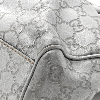 Gucci Metallic Guccissima Medium Sukey Tote Silver 17 of 18