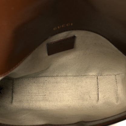 Gucci GG Supreme Monogram Web Mini Horsebit 1955 Shoulder Bag Beige Brown Sugar 5 of 13