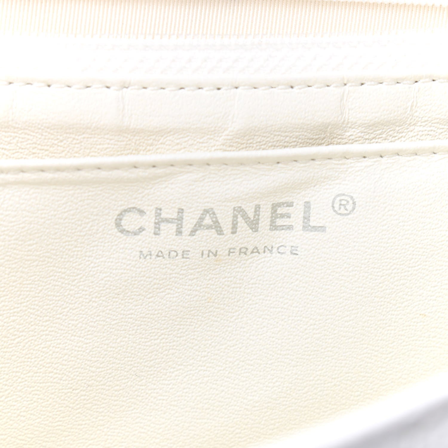Chanel Caviar Quilted Maxi Single Flap White 5 of 8