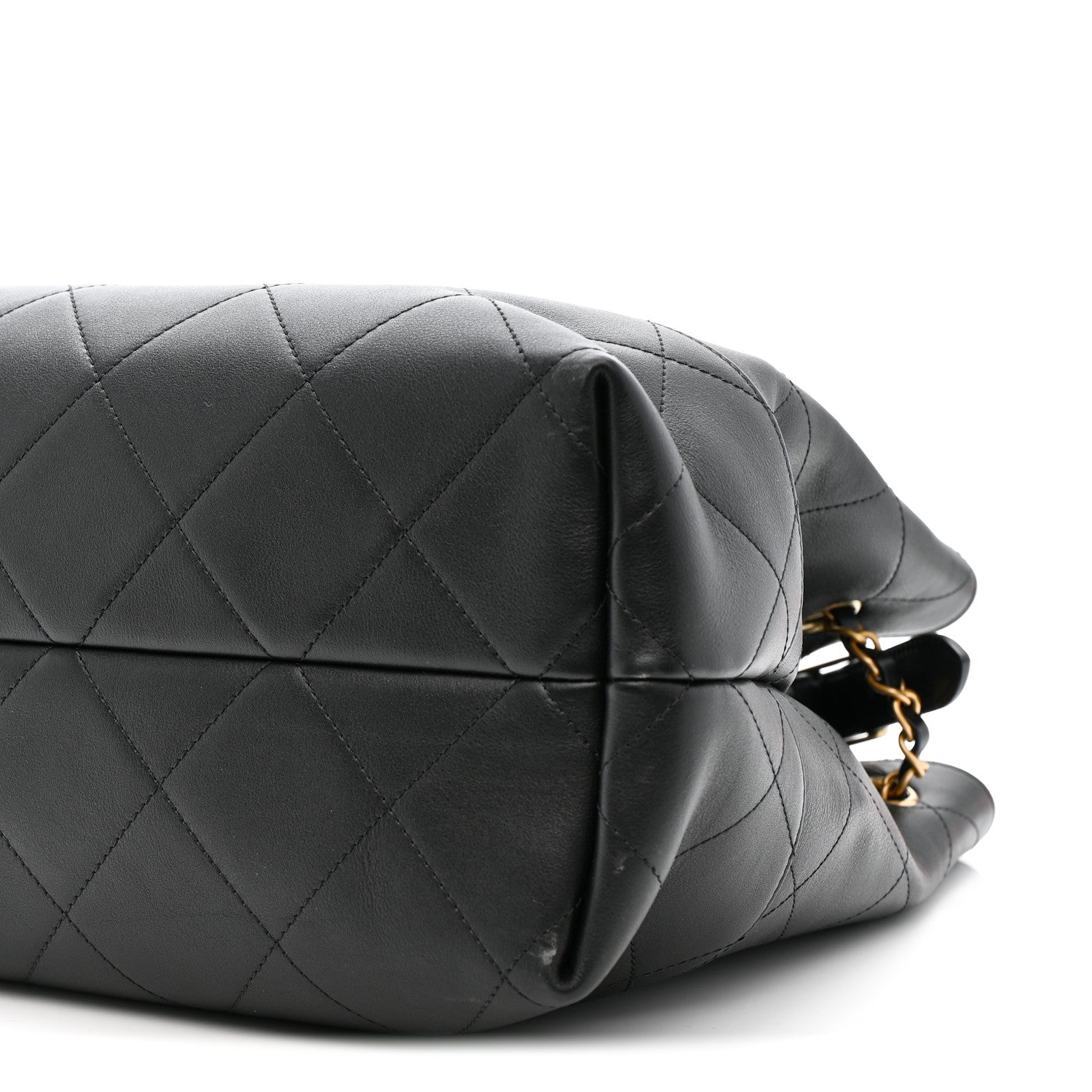 Chanel Calfskin Stitched Large Shopping Bag Black 10 of 11