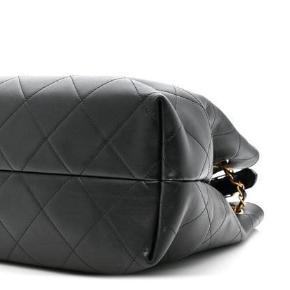 Chanel Calfskin Stitched Large Shopping Bag Black 10 of 11