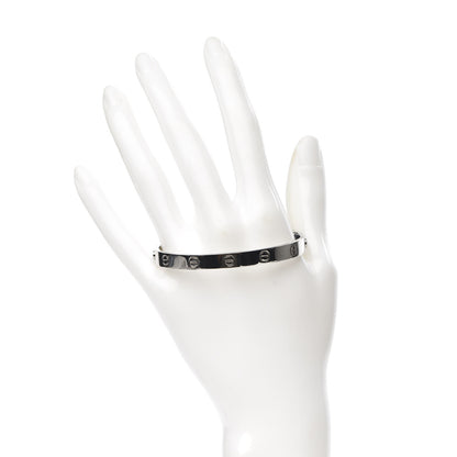 Cartier 18K White Gold LOVE Bracelet 17 2 of 7