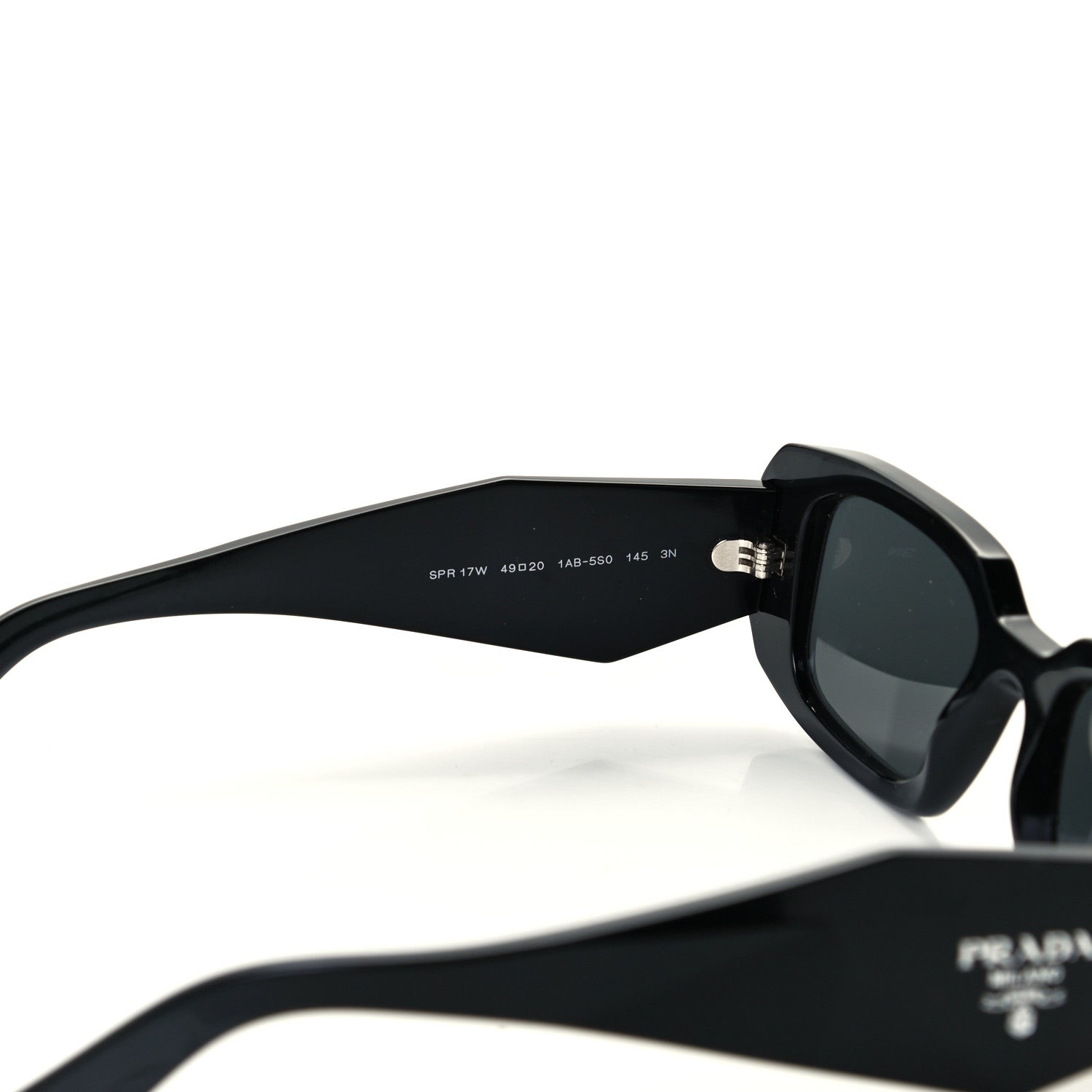 Prada Acetate Symbole Sunglasses SPR 17W Black 6 of 8
