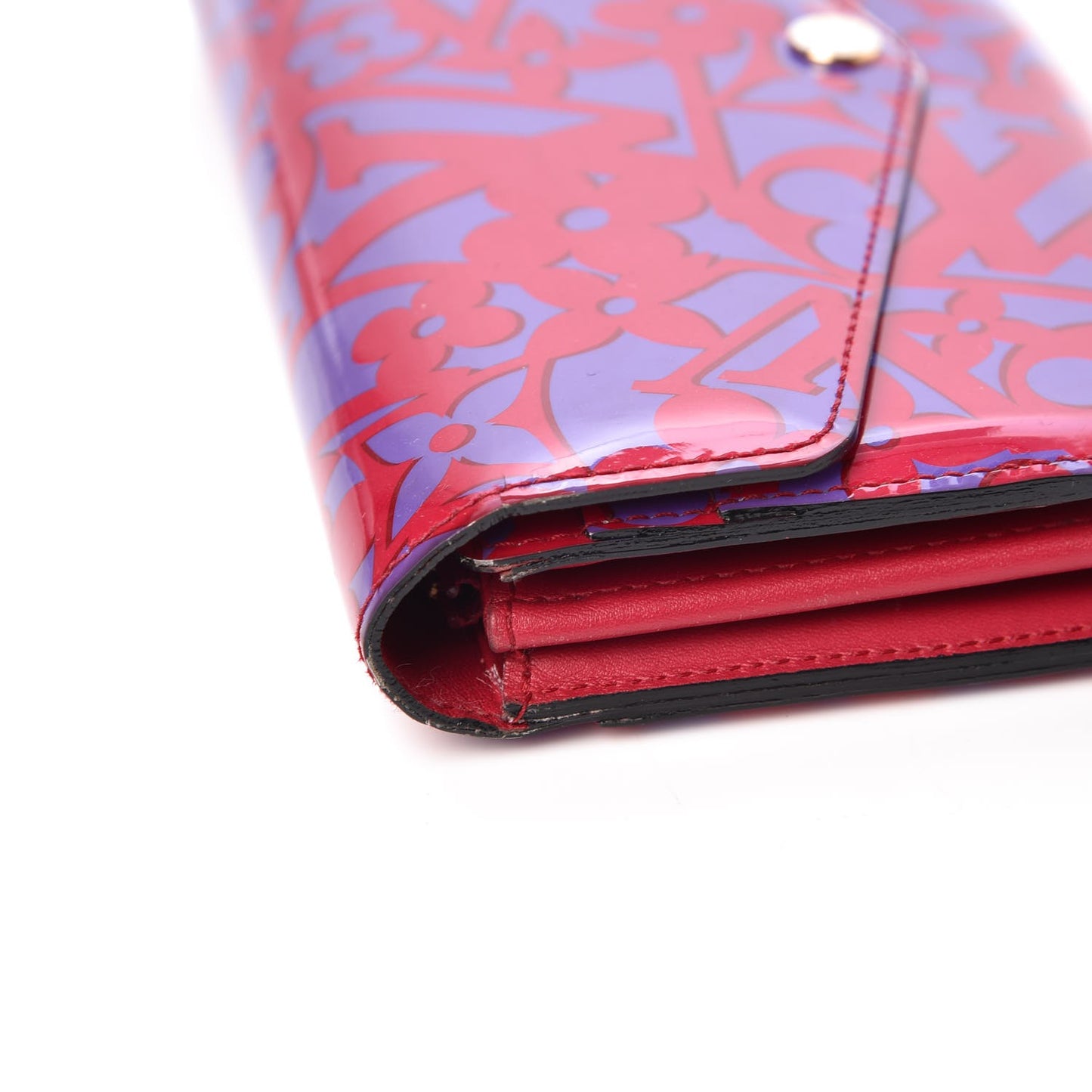 Patent Sweet Monogram Sarah Wallet Rose Indien