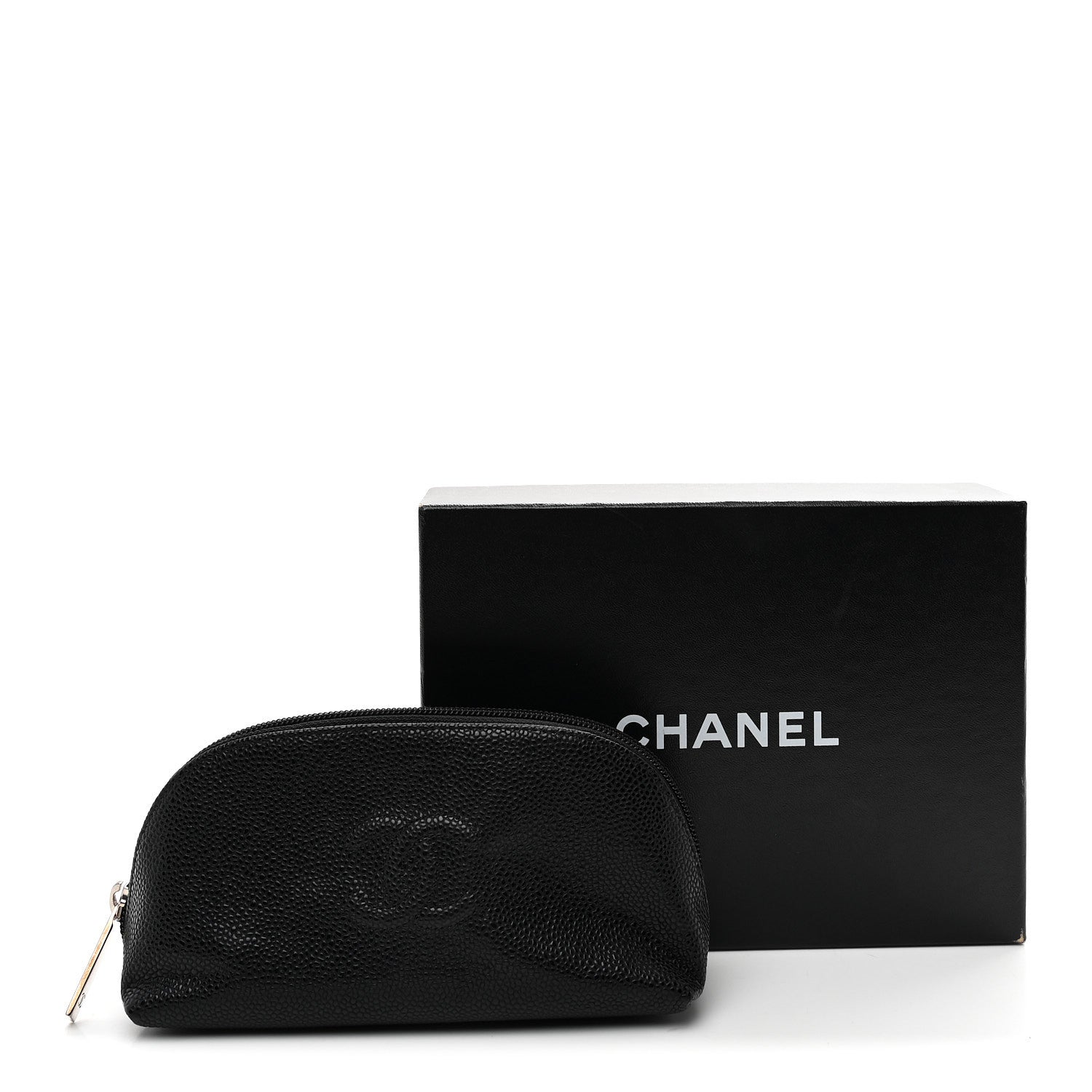 Chanel Caviar Timeless CC Cosmetic Pouch Black 8 of 8