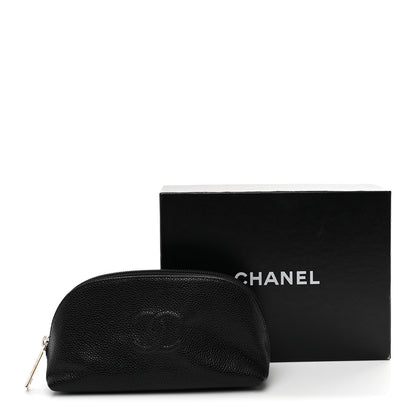 Chanel Caviar Timeless CC Cosmetic Pouch Black 8 of 8