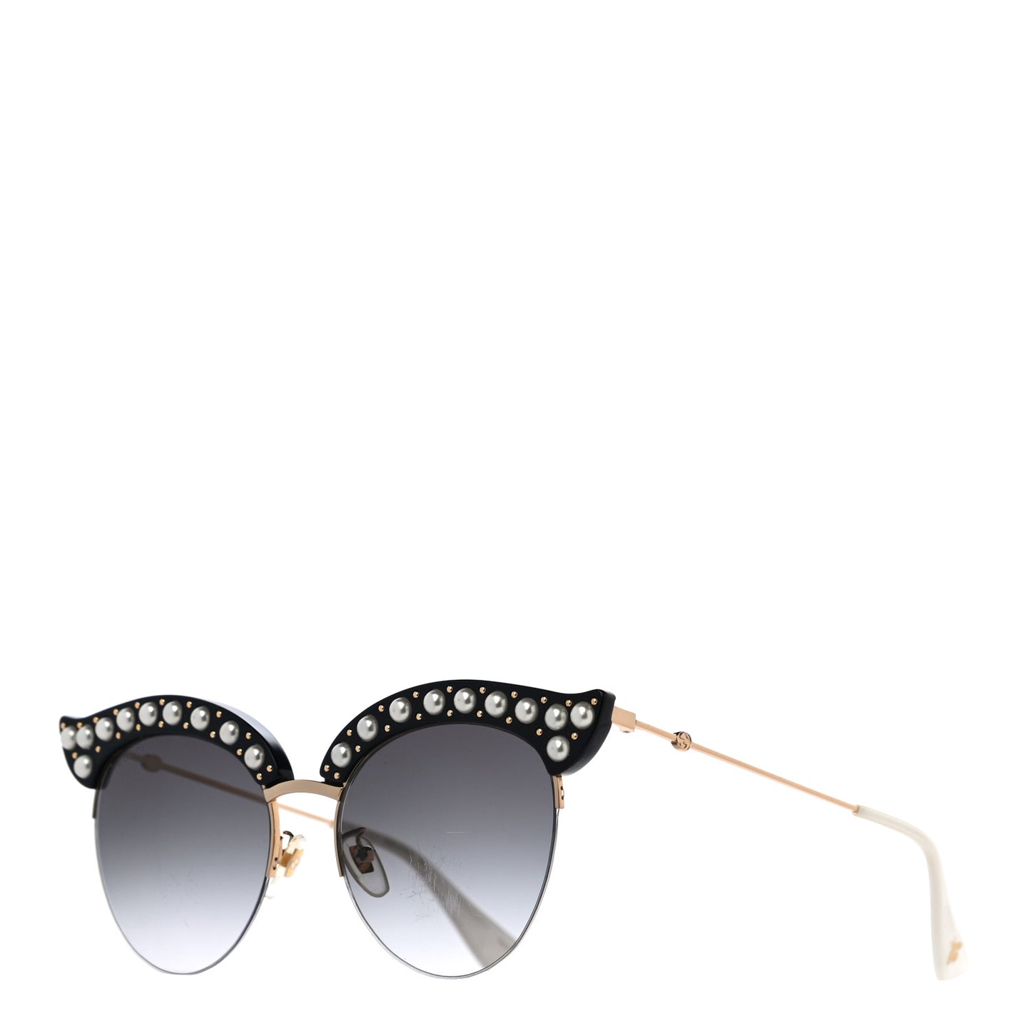 Pearl Cat Eye Sunglasses GG0212S Black