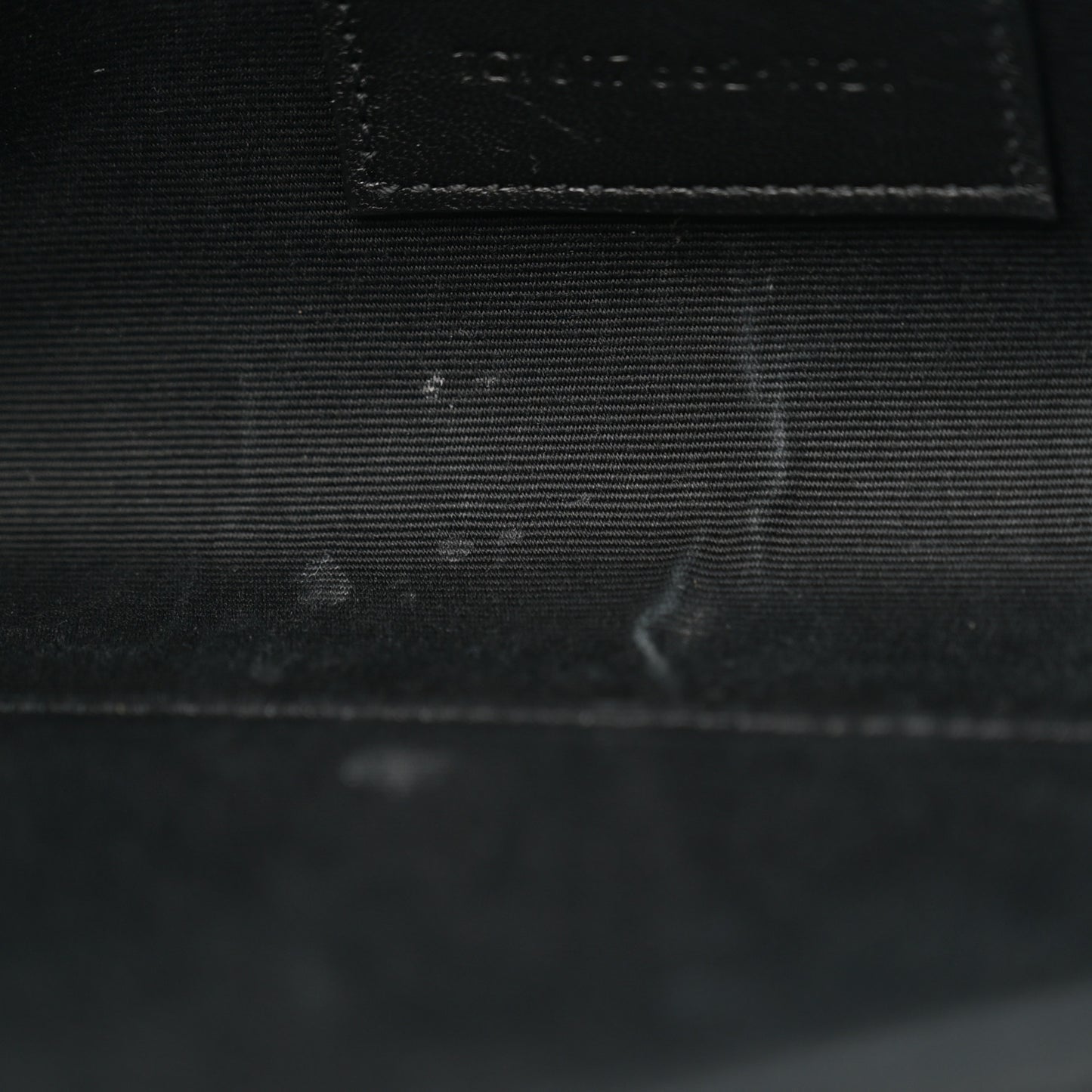 Grain De Poudre Matelasse Chevron Monogram Cassandre Flap Pouch Black