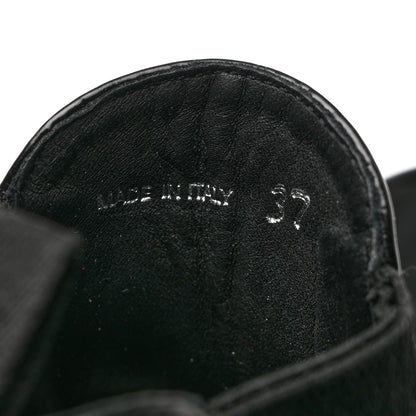 Prada Spazzolato Chelsea 50mm Ankle Boots 37.5 Black 6 of 9