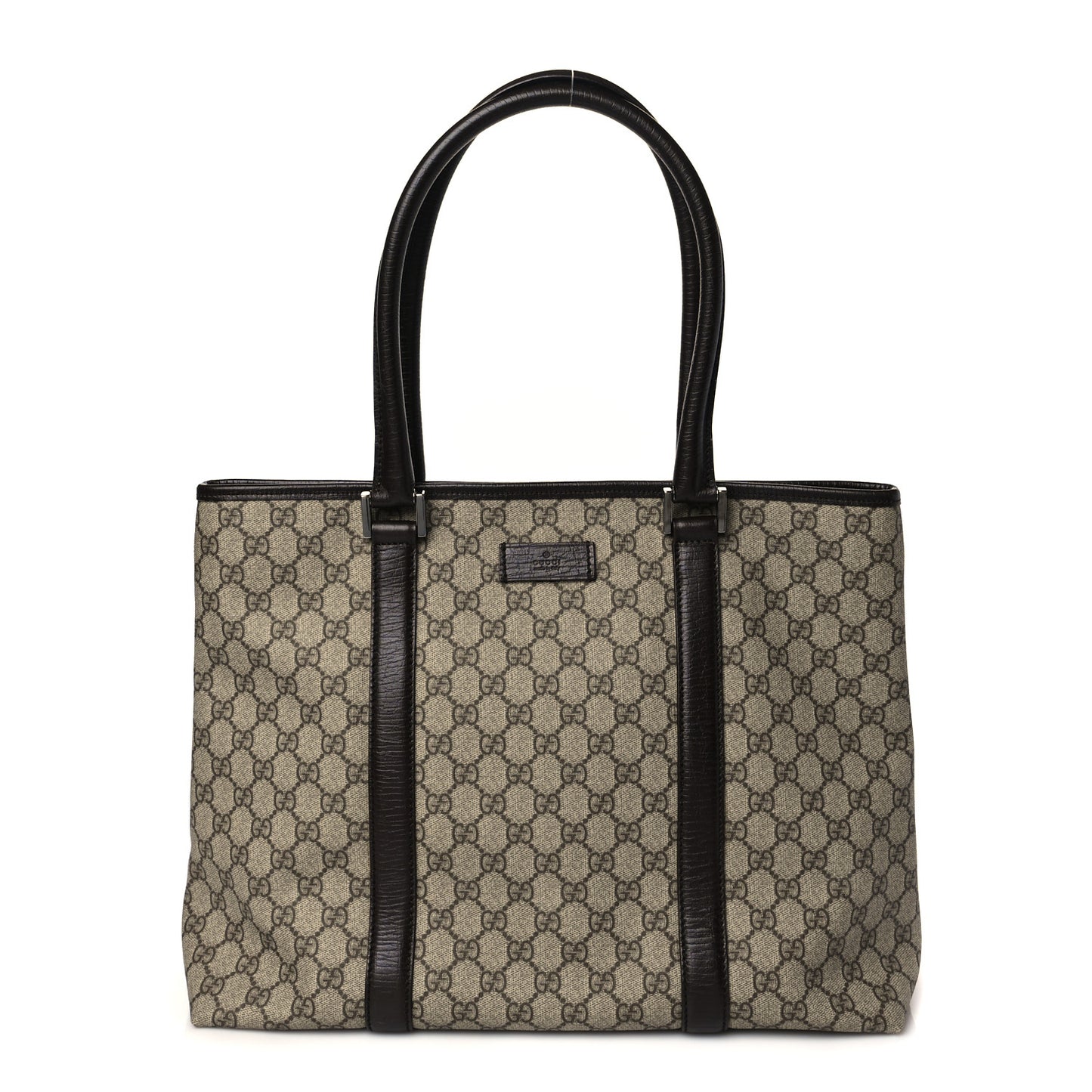 GG Plus Monogram Medium Joy Tote Dark Brown
