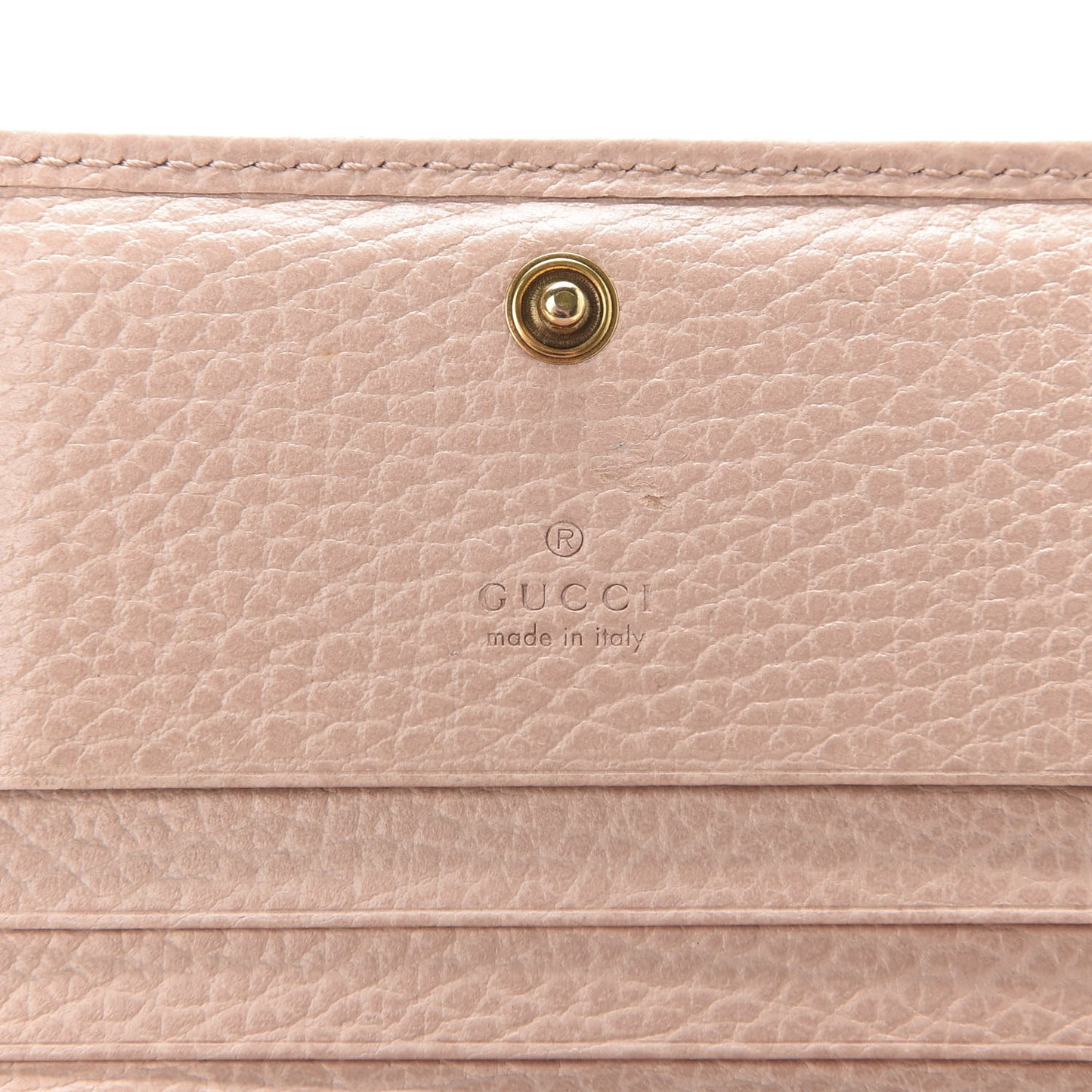 Pebbled Calfskin Butterfly Card Case Perfect Pink
