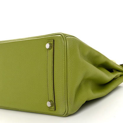 Hermes Togo Birkin 30 Vert Anis 10 of 14