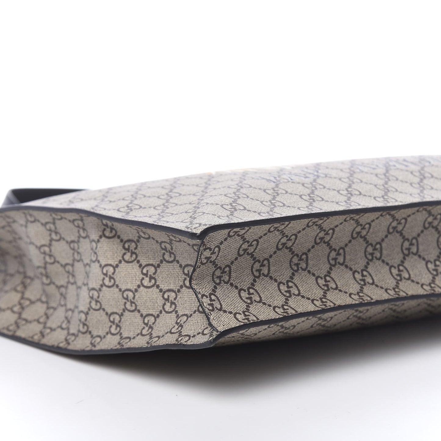 GG Supreme Monogram L'Aveugle Par Amour Print Vertical Tote Black