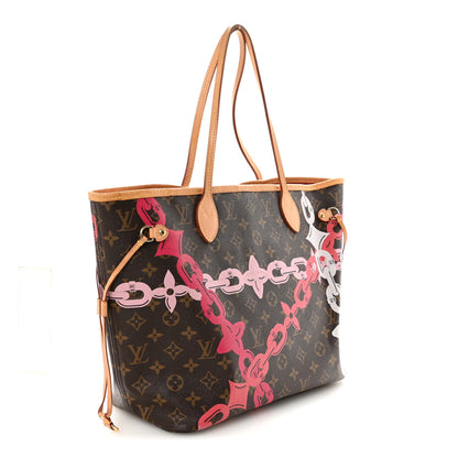 Louis Vuitton Monogram Bay Neverfull MM Rose Ballerine Poppy 4 of 10