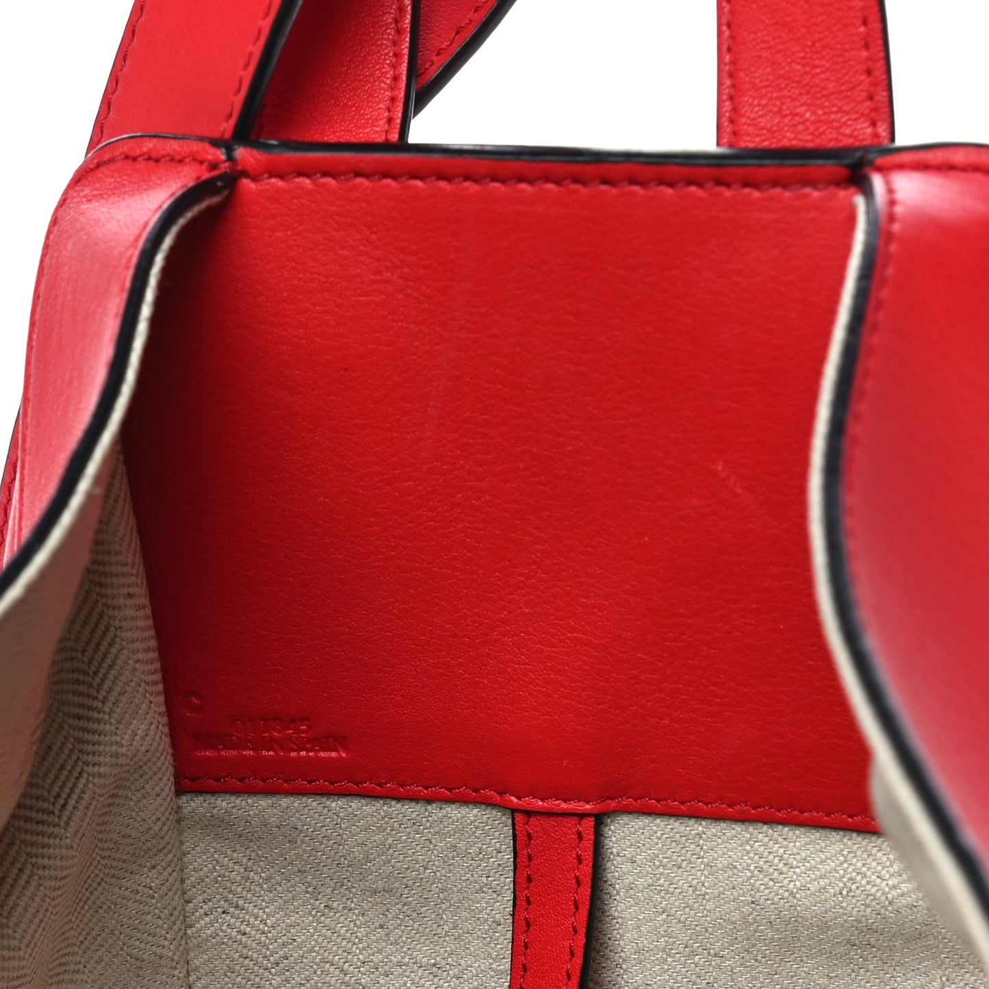 Calfskin Small Hammock Shoulder Bag Red