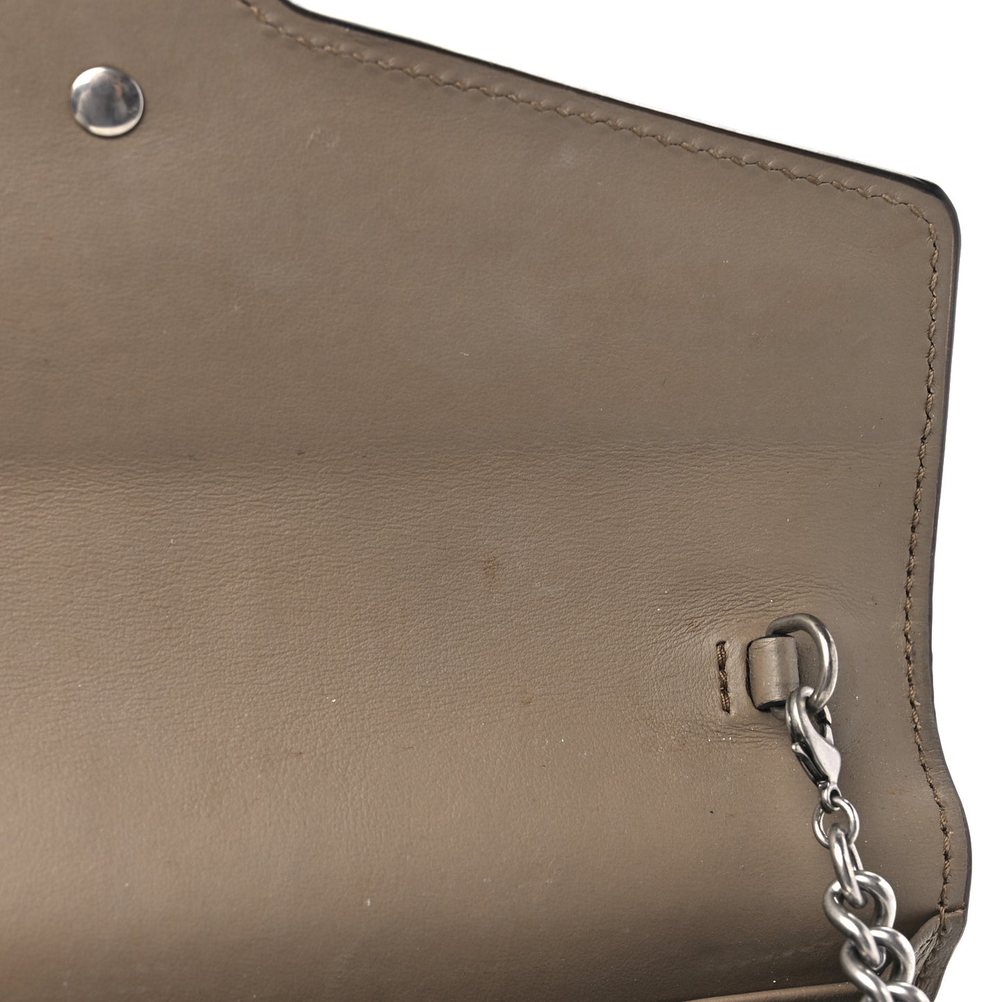GG Supreme Monogram Mini Dionysus Chain Wallet Beige Taupe