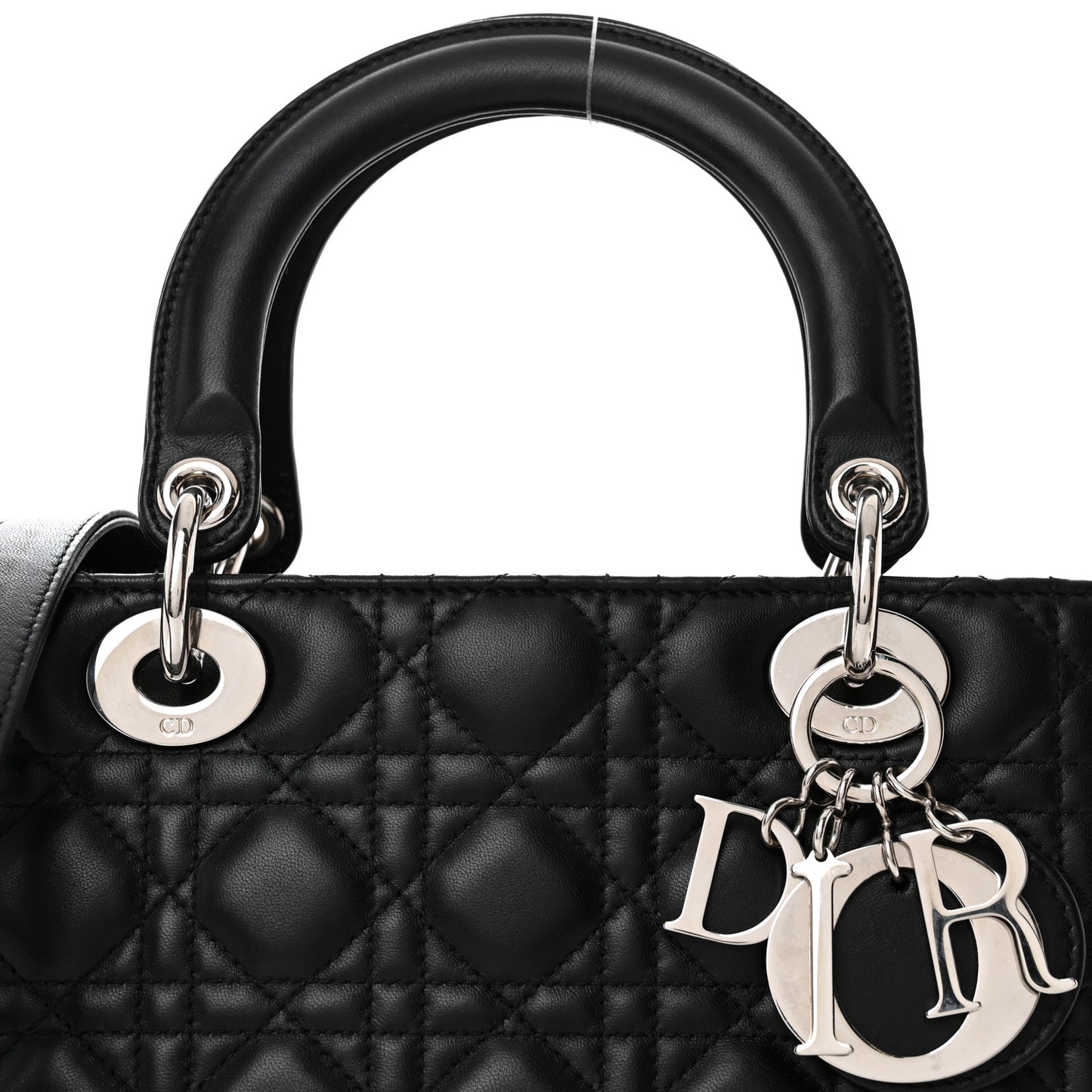 Lambskin Cannage Medium Lady Dior Black