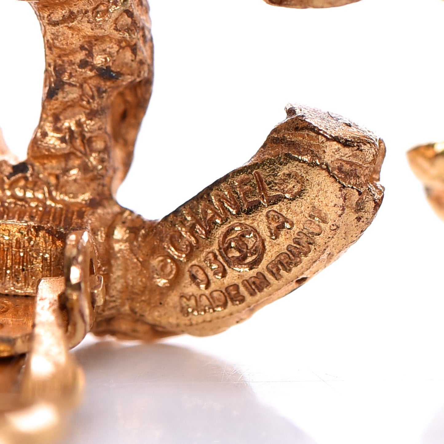 CC Clip On Earrings Gold