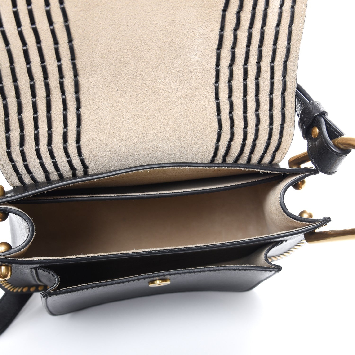Chloe Calfskin Braided Small Hudson Shoulder Bag Black 5 of 7