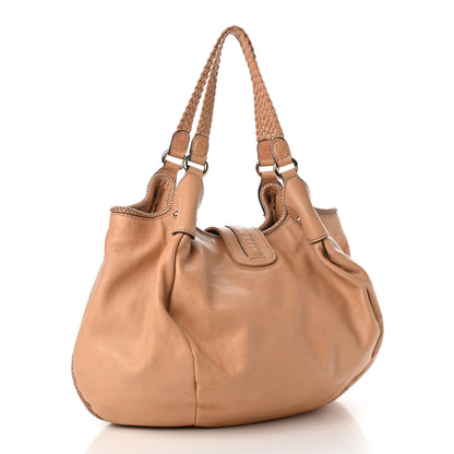 Gucci Pebbled Calfskin Medium Marrakech Shoulder Bag Beige 3 of 11