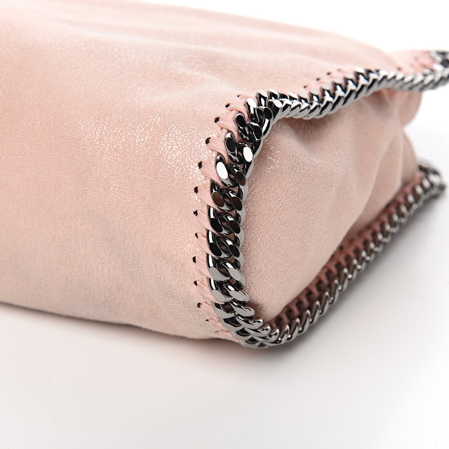 Shaggy Deer Mini Falabella Fold Over Tote Powder