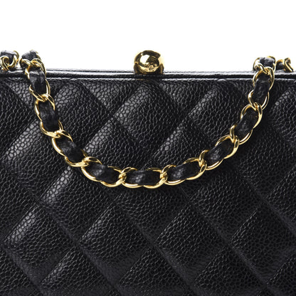 Chanel Caviar Quilted Frame Evening Bag Black 12 of 13