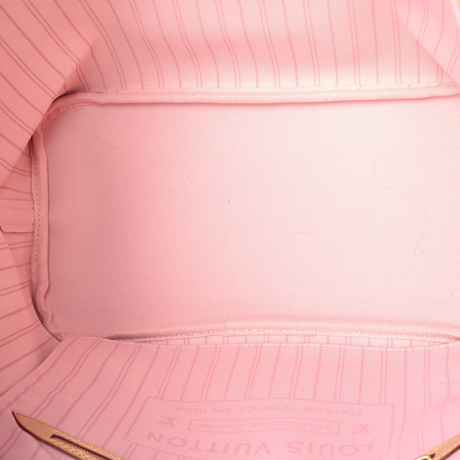 Louis Vuitton Damier Azur Neo Neverfull MM Rose Ballerine 5 of 8