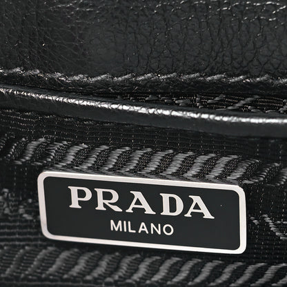 Prada Soft Calfskin Chain Shoulder Bag Black 6 of 8