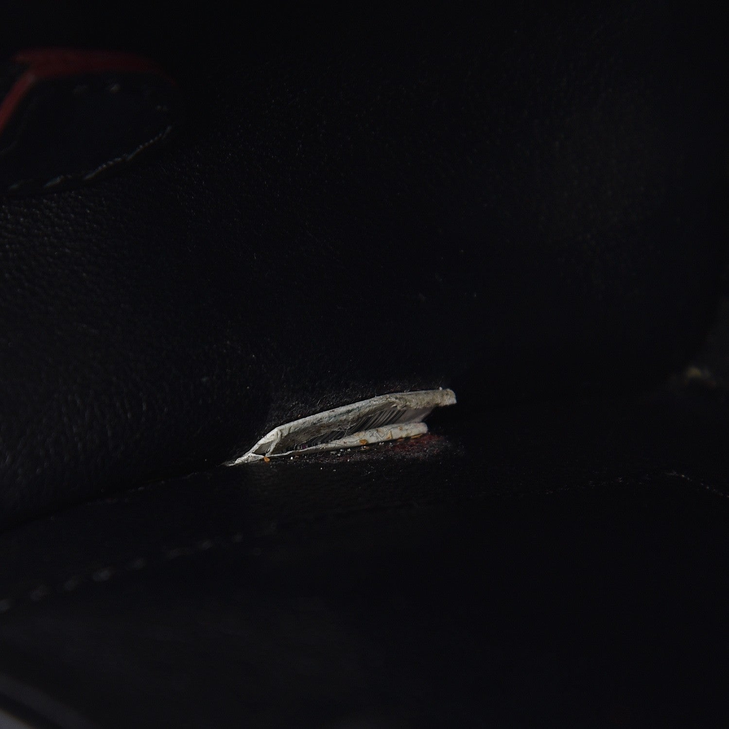 Celine Smooth Calfskin Nano Luggage Black Red 9 of 13