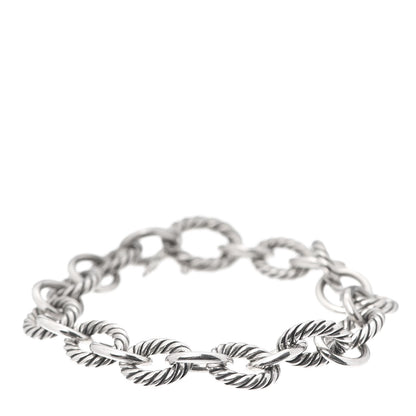 David Yurman Sterling Silver 12mm Large Oval Link Bracelet 1 of 5