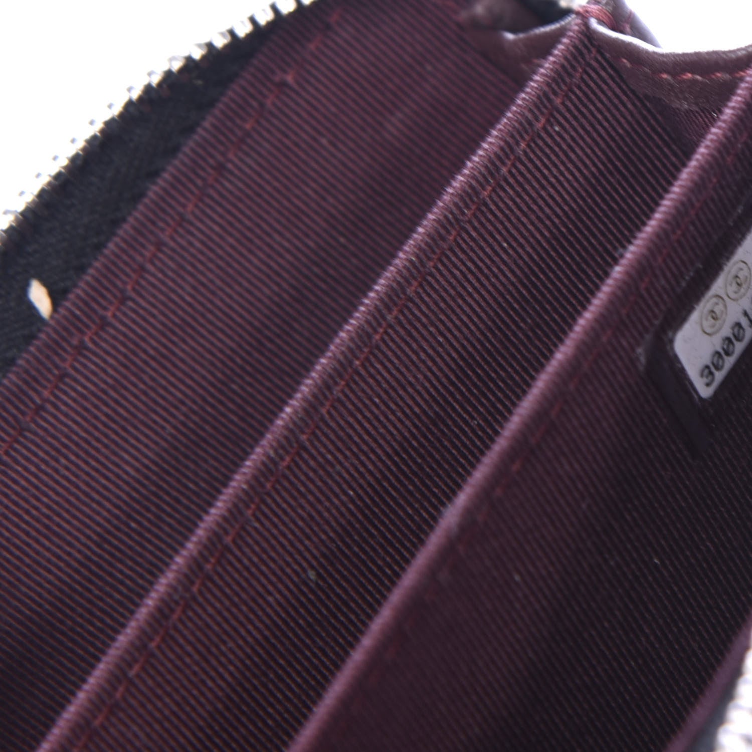 Chanel Lambskin Quilted Zip Coin Purse Black 7 of 8