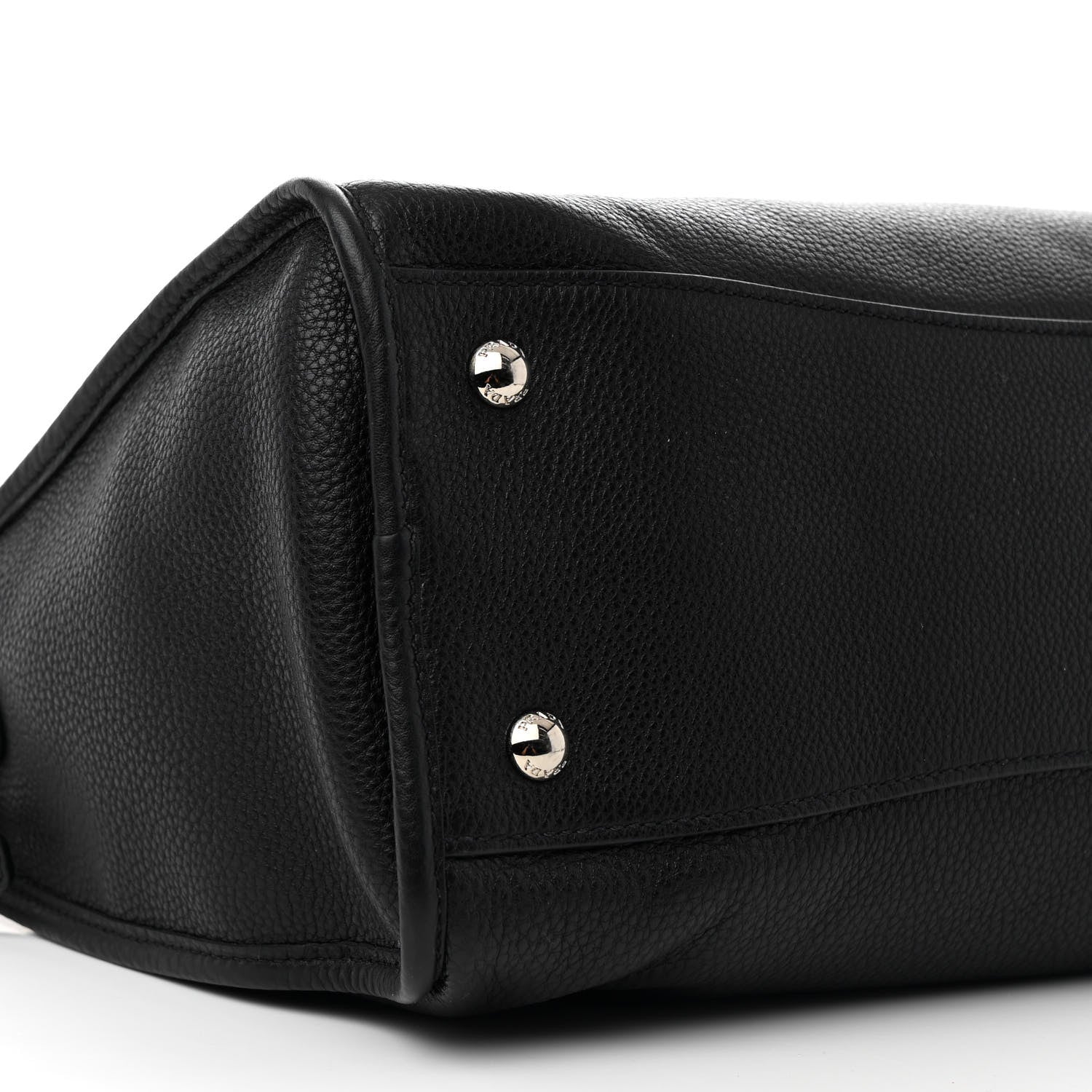 Prada Vitello Phenix Shopping Satchel Black 9 of 10