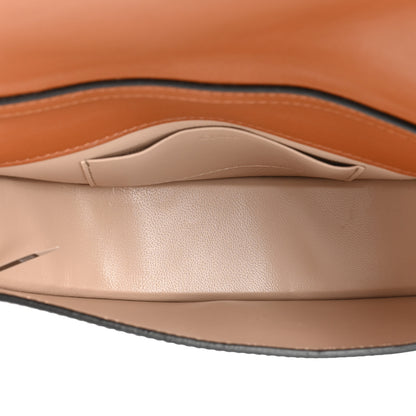 Chloe Spazzolato Sfumato Lambskin Calfskin Small Nile Bracelet Minaudiere Bag Caramel 5 of 10