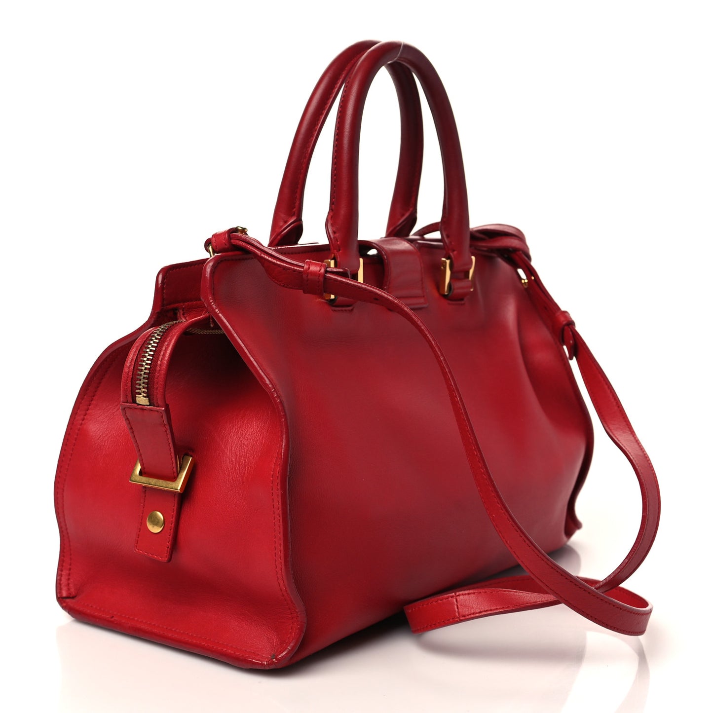Calfskin Small Classic Y Cabas Red