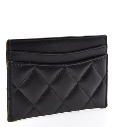 Chanel Lambskin Quilted Card Holder Black 3 of 8