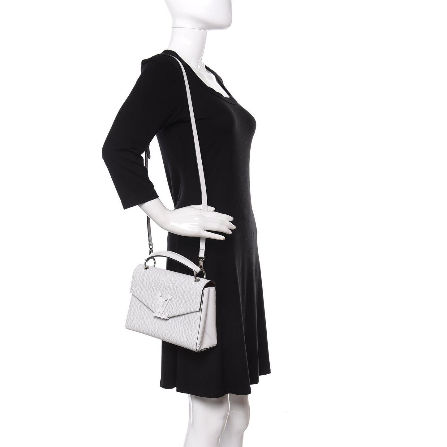 Epi Pochette Grenelle White